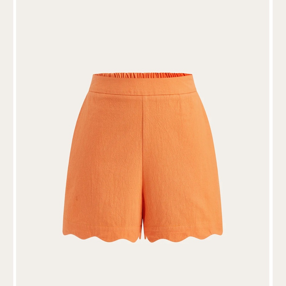 Commense Orange Women Shorts - Picture 4 of 5